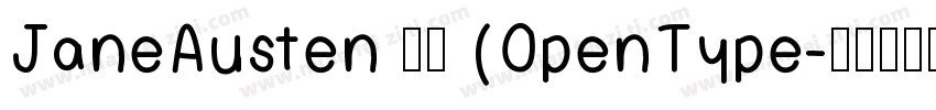JaneAusten 常规 (OpenType字体转换